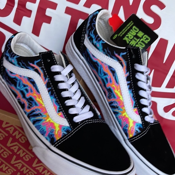 Vans Old Skool Electric Flame Black/True White WMNS sneakers - Picture 8 of 16
